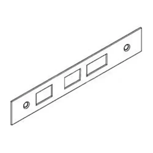 ML2000 Armored Front for Deadbolt, Latchbolt, Toggle, Satin Brass