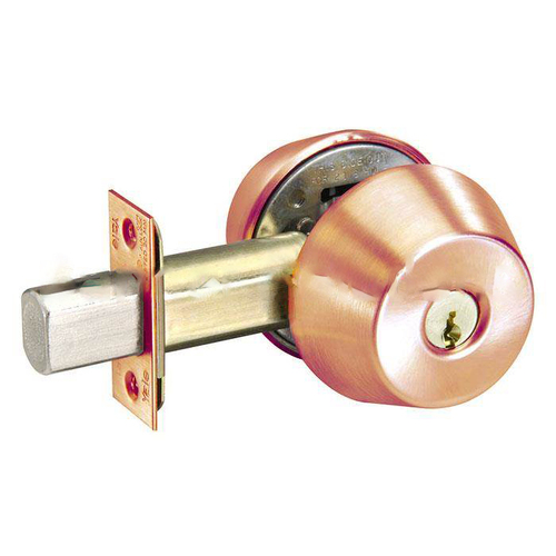 D100 Series Deadbolt Grade 1, Satin Bronze