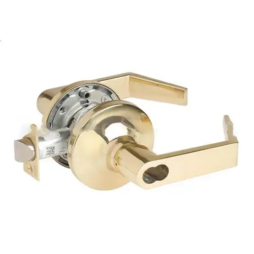 5400LN Series Heavy Duty Lever lock, Bright Polished Brass