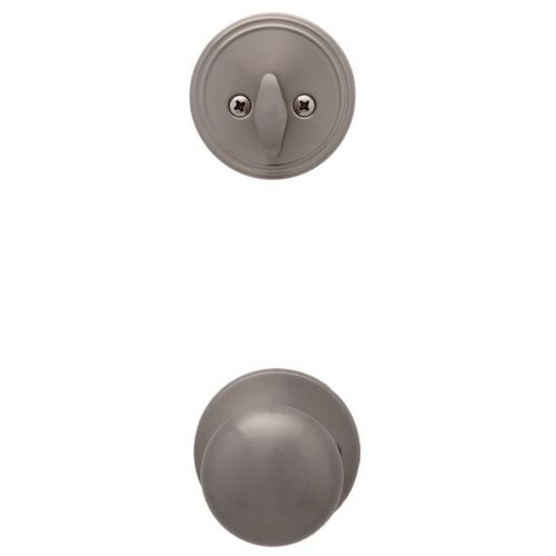 Oxford Ball Style Active Interior Trim Satin Nickel Finish with Adjustable Latch and Combo Full Lip Strikes