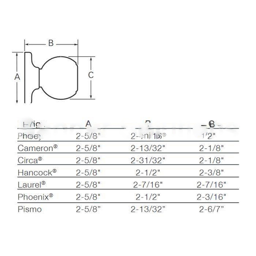 Hancock Keyed Vestibule Knob Satin Chrome