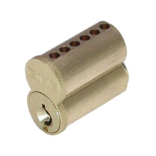 7 Pin Small Format Interchangeable Core with Best F Keyway Satin Brass Finish