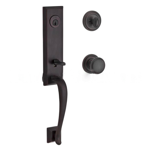 Del Mar Handleset with Round Knob Venetian Bronze