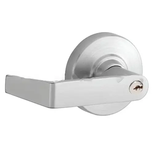 ND Series Entry Small Format Less Core CRHO with 13-247 Latch 10-025 Strike Satin Chrome Finish