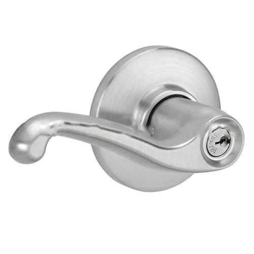 Left Hand S Series Entry C Keyway Flair with 16-203 Latch 10-001 Strike Satin Chrome Finish