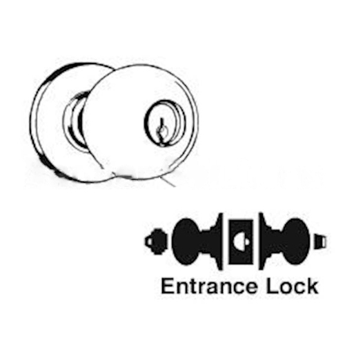 A53LD Orbit Entrance Lock, Satin Chrome