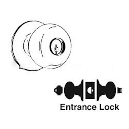 A53LD Plymouth Entrance Lock, Satin Stainless Steel