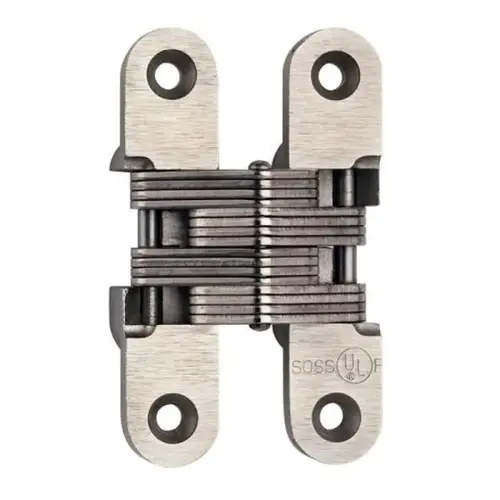 1" x 4-5/8" Heavy Duty Alloy Steel Fire Rated Invisible Hinge for 1-3/8" Doors Unplated Finish