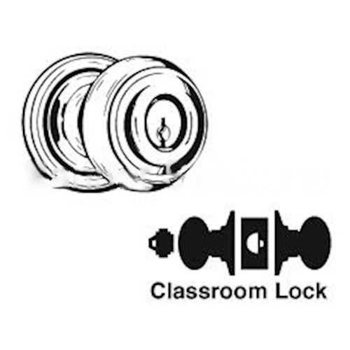 A Series Classroom Georgian Lock C Keyway with 11096 Latch 10001 Strike Antique Brass Finish