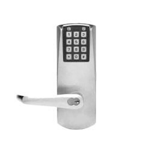 Kaba Access E2031-XS-LL-26D-41 E-Plex 2000 Series Electronic Pushbutton Cylindrical Lever Lock, Satin Chrome