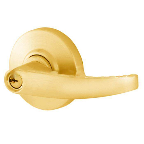 AL Series Office Less Cylinder Neptune Lock with 11096 Latch 10025 Strike Bright Brass Finish