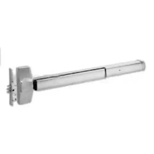 Left Hand Reverse 3' Fire Rated Mortise Exit Device with Sex Nuts and Bolts Satin Stainless Steel Finish