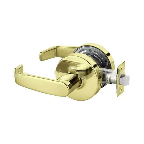 7 Line U15 Passage Lever Lockset, Bright Polished Brass