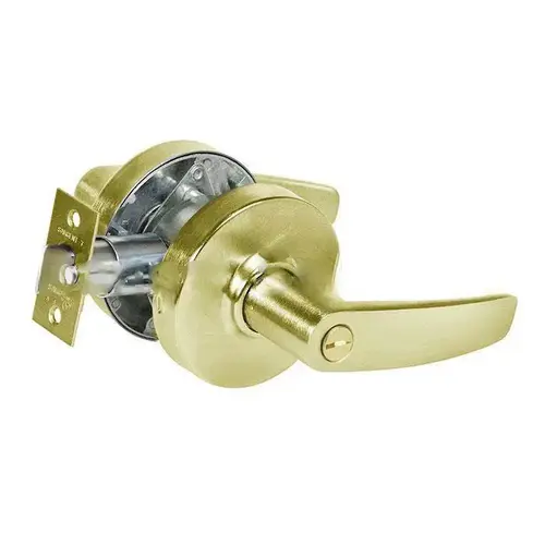 7 Line U65 Privacy Lever Lockset, Satin Brass