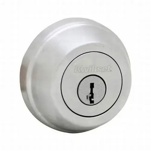 Deadbolts - Single Cylinder with New Chassis SmartKey with SCAL Latch and 3028 Strike Satin Chrome Finish