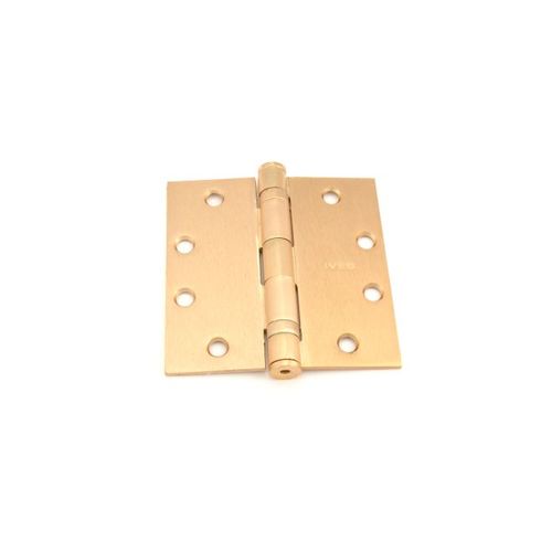 4-1/2" x 4-1/2" Five Knuckle Ball Bearing Standard Weight Hinge Satin Bronze Finish