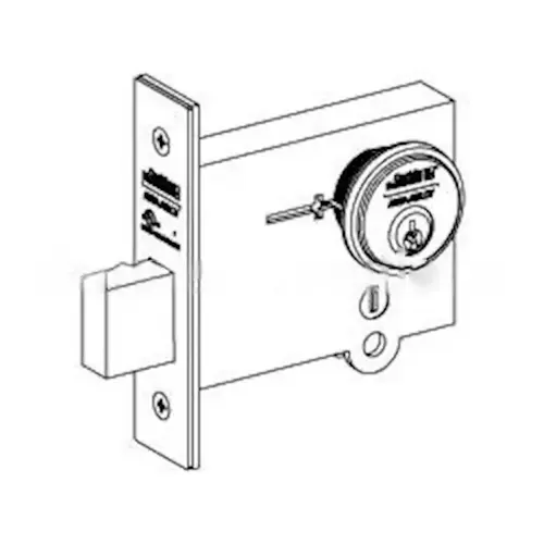 DL4113 Single Cylinder Deadlock, Bright Polished Chrome