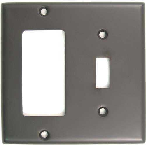 Rusticware 788ORB Double Rocker and Toggle Switch Plate Oil Rubbed Bronze Finish