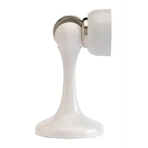 Magnetic Door Holder and Stop White Finish