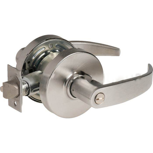 7 Line U65 Privacy Lever Lockset, Satin Chrome