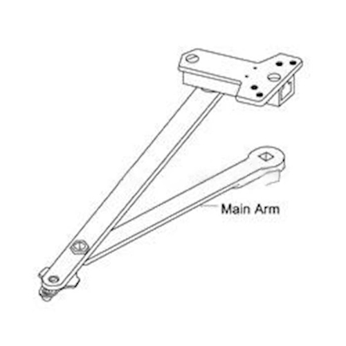 Non Hold Open Arm Assembly for 33" to 41" Door Width Aluminum Finish