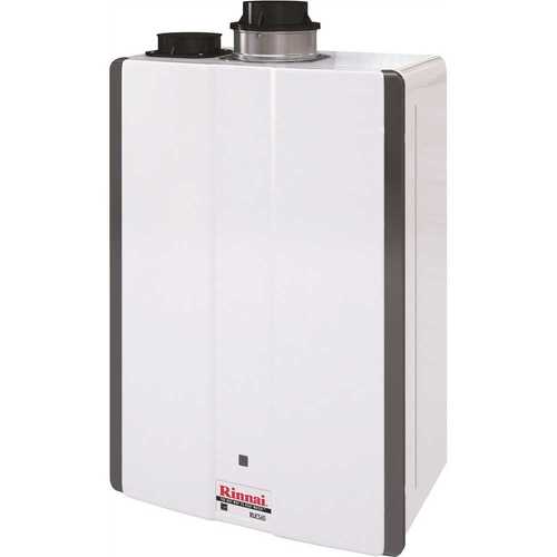 Super High Efficiency 6.5 GPM Residential 130,000 BTU Natural Gas Tankless Water Heater White