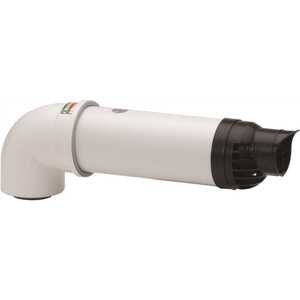 Rinnai 223176PP 3 in./5 in. x 12 in. Plastic Condensing Horizontal  Termination Vent Kit for Tankless Water Heaters