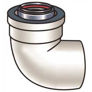 Rinnai 224063 90-Degree Non-Condensing Venting Pipe Elbow for Tankless  Water Heater