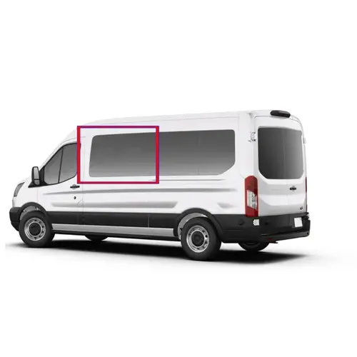 AM Auto FT14-L1 P-L Window For Full Size Ford Transit First Driver Side Fixed Glass Long (148")