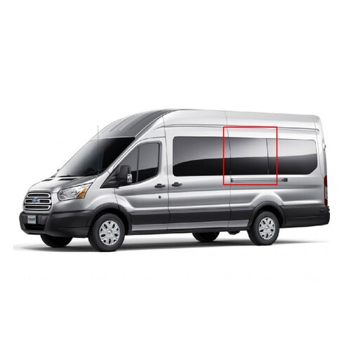 AM Auto FT14-L2L P Window For Full Size Ford Transit Second Driver Side Fixed Glass Long (148")