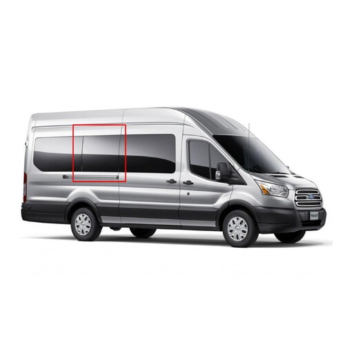 AM Auto FT14-R2L P Window For Full Size Ford Transit Second Passenger Side Fixed Glass Long (148")