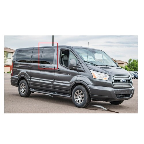 AM Auto FTL17-RSB1 P-M Window For Ford Transit (Low Roof) First Passenger Side 60 Fixed Glass Medium (130")