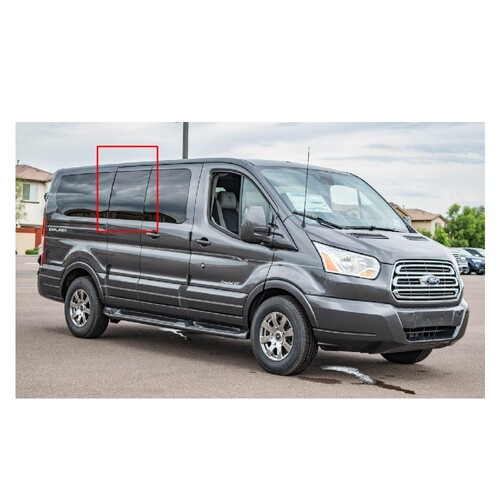 Window For Ford Transit (Low Roof) First Passenger Side 40 Fixed Glass Medium (130")