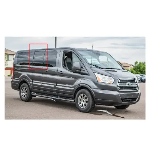 AM Auto FTL17-RSB2 P-L Window For Ford Transit (Low Roof) First Passenger Side 40 Fixed Glass Long (148")