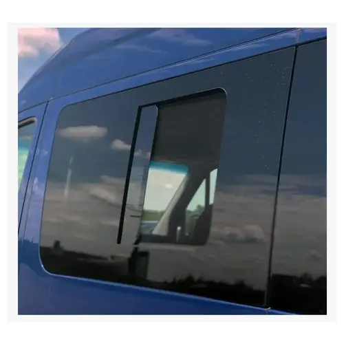 Window For Mercedes Sprinter - Year 2007-Present First Driver Side Half-Slider Glass With Screen / Privacy XL Long (170"+)