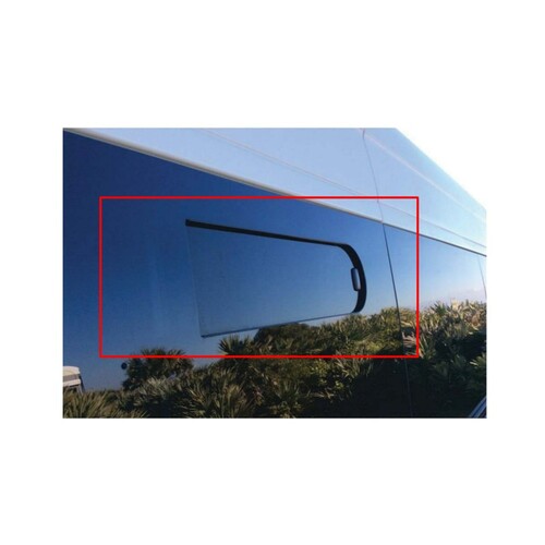 Window For Mercedes Sprinter - Year 2007-Present Third Passenger Side Top Slider Glass /Privacy Long (170")