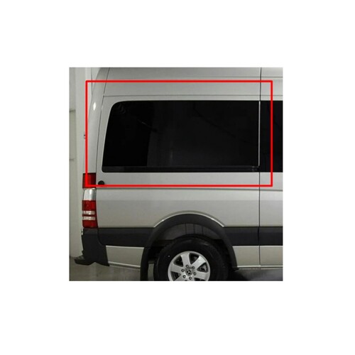 AM Auto MS06-RS2M P Window For Mercedes Sprinter - Year 2007-Present Second Passenger Side Sliding Door Glass / Privacy Medium (144")