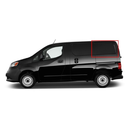 AM Auto NNV09-L2S P Window For Nissan NV200 / Chevrolet City Express Second Driver Side Fixed Glass