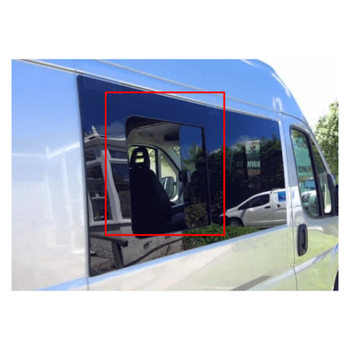 AM Auto PB07-R1ML-HSS P-L Window For Ram ProMaster First Passenger Side Half-Slider Glass With Screen / Privacy Long (159")