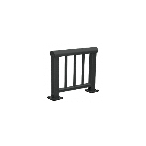 Matte Black 350 Series Aluminum Picket Railing System Small Showroom Display - No Base