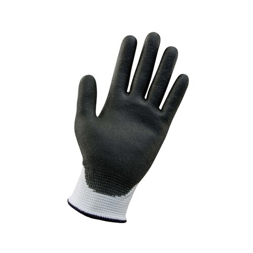KLEENGUARD 38691 G60 Large Black and White Level 3 Economy Cut Resistant Gloves