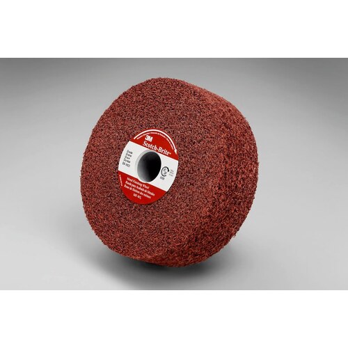 3M 61500037892 MFWL Convolute Aluminum Oxide Medium Deburring Wheel Medium Grade Arbor