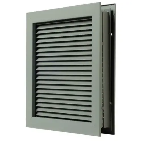 24" x 18" Self Attaching No Vision Door Louver for 1-3/4" Doors Prime Coat Finish