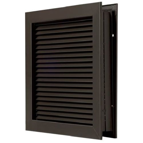 National Guard Products L700RXDKB24X24 24" x 24" Self Attaching No Vision Door Louver for 1-3/4" Doors Dark Bronze Finish