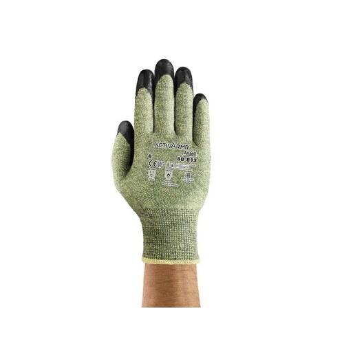 ANSELL 206489 80813 Black/Gray 7 Kevlar CutResistant Glove ANSI 4