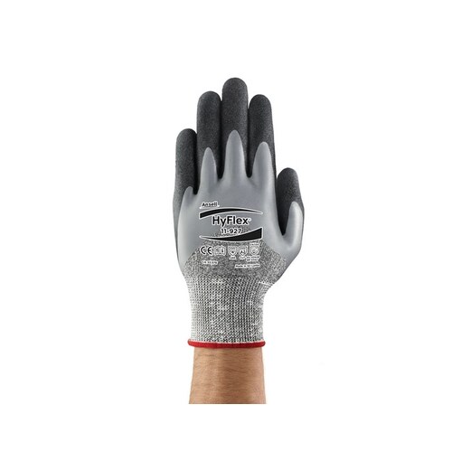 ANSELL 11927 Gray/Black 11 Cut & Puncture Resistant Gloves ANSI A2