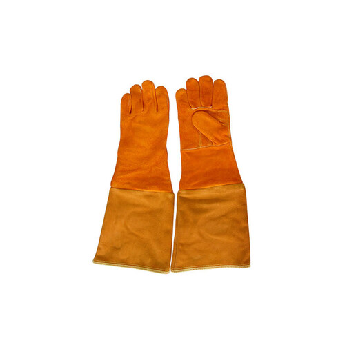Split Cowhide Leather Welding Glove - Wing Thumb - in Length