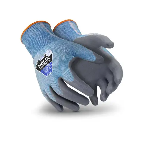 HexArmor 2066-XXL (11) 2066 Blue/Gray 11 Dyneema Diamond Seamless Coated Cut-Resistant Gloves - ANSI A3 Cut Resistance - Nitrile Foam Palm & Fingers Coating Pair