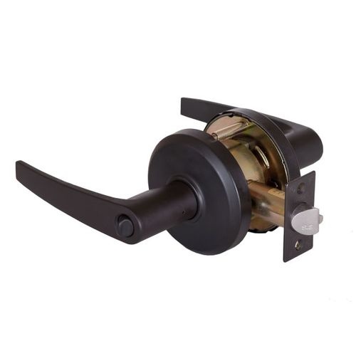 Slate Entry Lock with 2-3/4" Backset and ASA Strike Oil Rubbed Bronze Finish