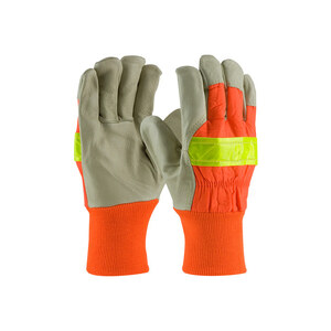 Pigskin Leather Work Gloves, Medium